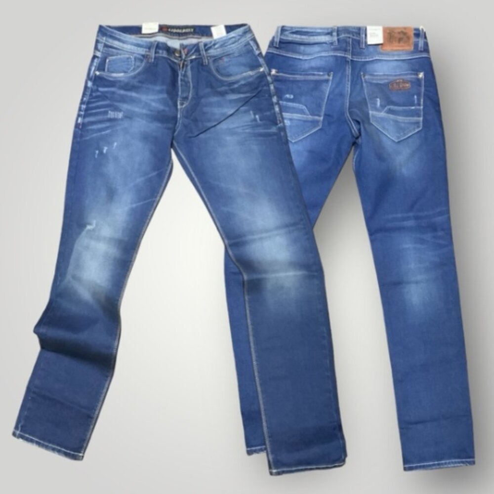 Men's Cipo & Baxx CD386 Blue Slim Fit Denim Pants NWT